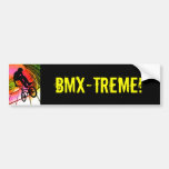 BMX dans les lignes et les cercles Adhésif Pour Voiture