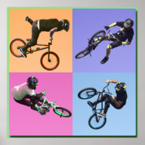 BMX Extreme Pop Art 2, Copyright Karen J Williams Posters