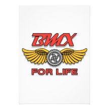 BMX for life Custom Invitations