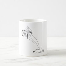 BMX freestyle dirt jumper x up tailwhip drawing Coffee Mugs