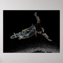 BMX Glow 2,  Copyright Karen J Williams Posters