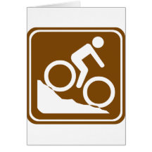 BMX Highway Sign Greeting Card