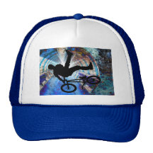BMX in a Grunge Tunnel Mesh Hats