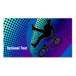 BMX in Fractal Movie Marquee Business Card Template