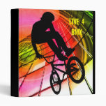 BMX in Lines & Circles Vinyl Binder