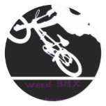 bmx-logo, weed BMX crew Stickers