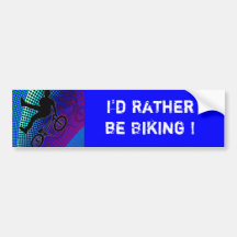 BMX on Fractal Movie Marquee Bumper Sticker
