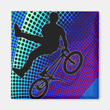 BMX on Fractal Movie Marquee Magnets