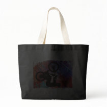 BMX on Rusty Grunge Tote Bag