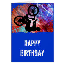 BMX on Rusty Grunge Cards