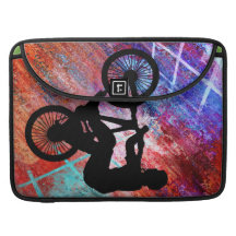 BMX on Rusty Grunge MacBook Pro Sleeves