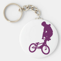 BMX Purple Key Chains