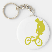 BMX Yellow Keychains