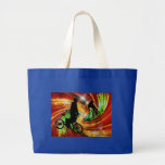 BMXers in Red and Orange Grunge Swirls Canvas Bags