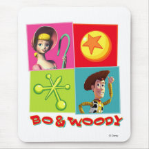 Bo and Woody Disney Mousepads