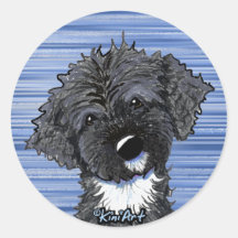 Bo Obama Portuguese Water Dog Round Sticker