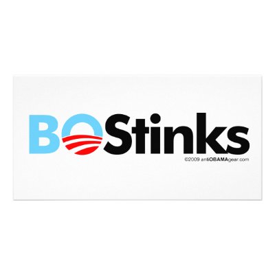BO Stinks Graphic Photo Card by KennyC57