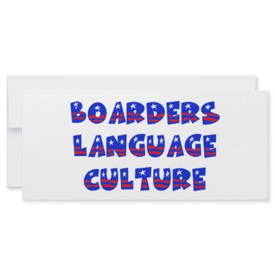 Boarders Language Culture Customized Rack Card by ColorShow
