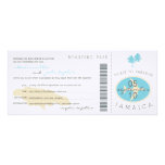 Boarding Pass to Jamaica Wedding Invitation