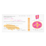 Boarding Pass to Jamaica Wedding Invitation