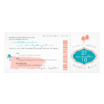 Boarding Pass to Puerto Rico Wedding Invitation