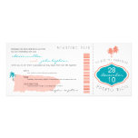 Boarding Pass to Puerto Rico Wedding Invitation