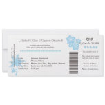 Boarding Pass Wedding Invitation and RSVP in one