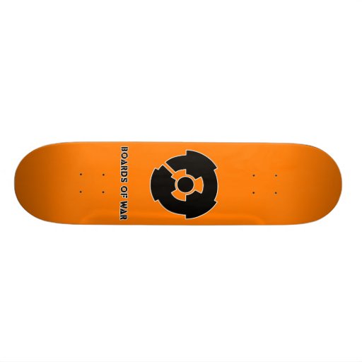Boards Of War Orange Nuke Logo Deck Skateboard Decks