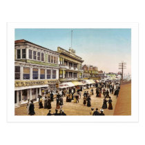 Boardwalk at Atlantic City 1900 postcards