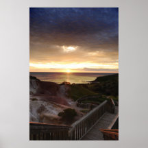 Boardwalk To The Setting Sun Print