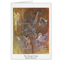 Boat Among Icebergs By Doré Gustave Greeting Cards