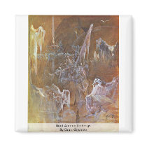 Boat Among Icebergs By Doré Gustave Refrigerator Magnets