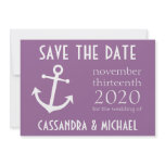 Boat Anchor Save The Date (Eggplant Purple)