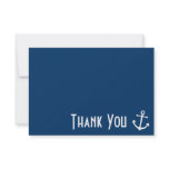 Boat Anchor Thank You Note Cards (Dark Blue) invitations