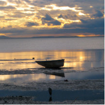 Boat and Heron Photo Cut Out