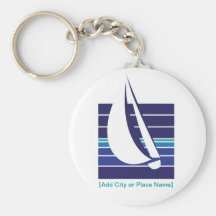 Boat Blues Square_Namedrop keychain