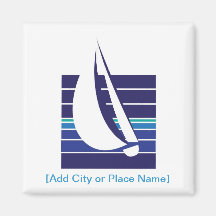 Boat Blues Square_Namedrop magnet