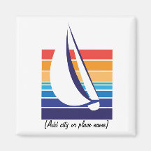 Boat Colour Square_Namedrop magnet