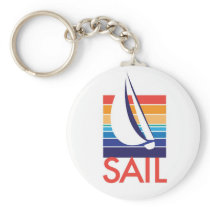 Boat Colour Square_Sail keychain keychains