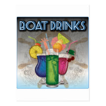 Boat Drinks Post Card