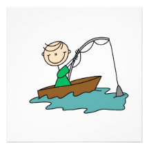 Boat Fishing Personalized Announcement