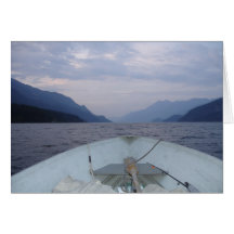 Boat Floating on the Lake Card