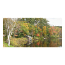 Boat House on the Lake Photo Greeting Card