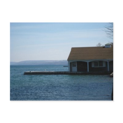 boat house post cards by ubmapmakers