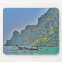 boat in Ko Phi Phi bay Mousepads
