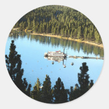 Boat In The Lake Sticker