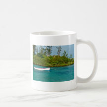 Boat in water mug