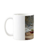 Boat on Alum Bay beach Coffee Mug