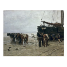 Boat on the Beach at Scheveningen, 1876 Postcards