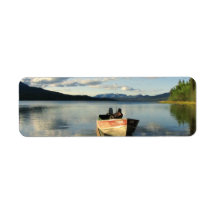 Boat on the Shore Return Address Labels